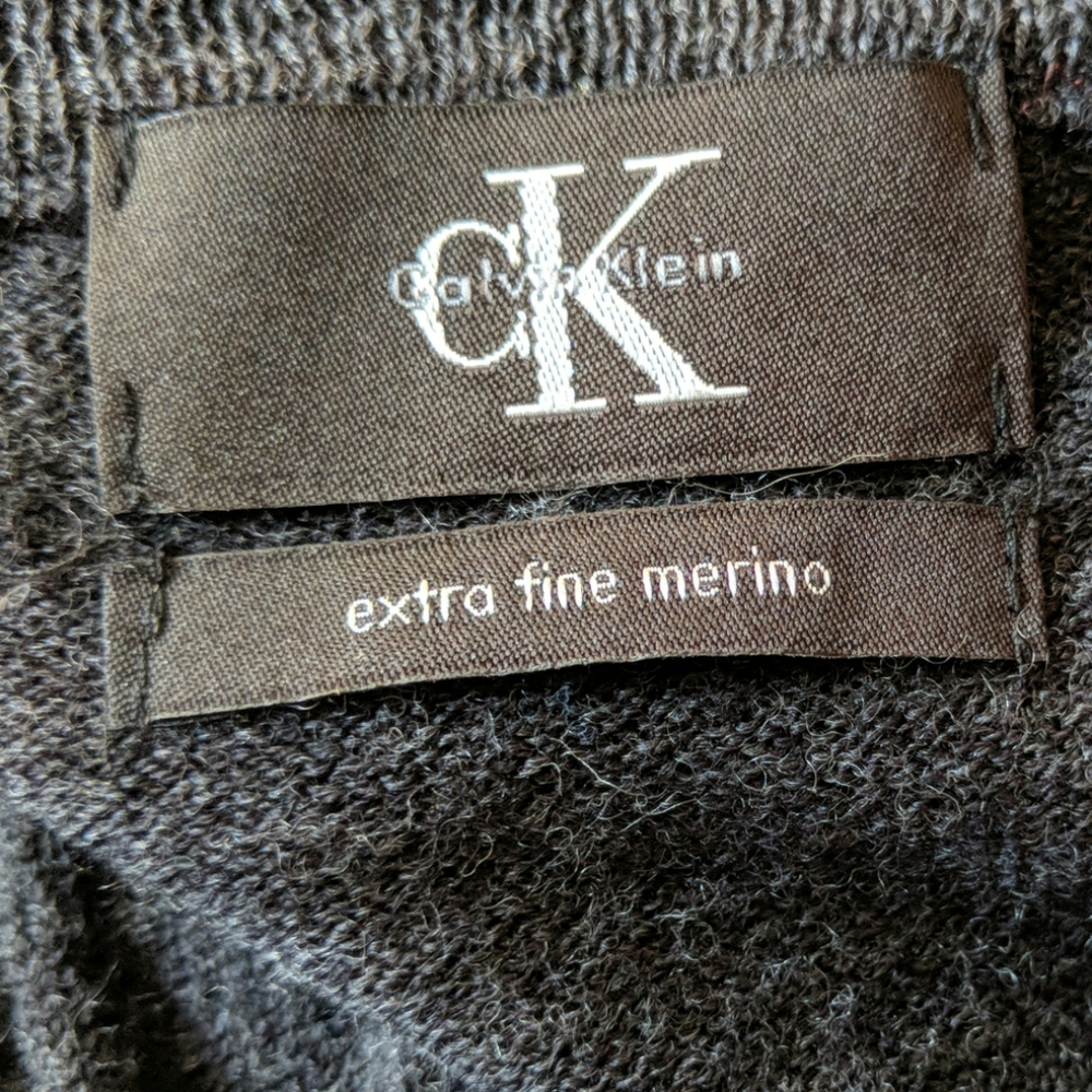 Calvin Klein long-sleeved sweater 100% merino wool - Picture 7 of 7